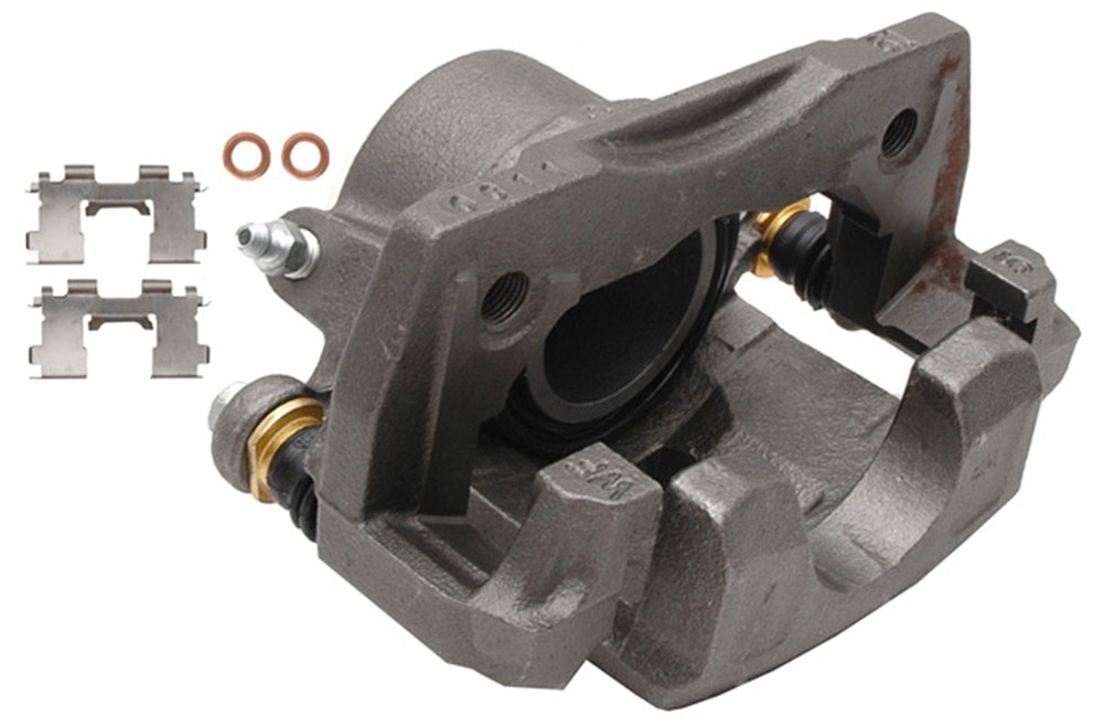 ACDelco Gold Front Passenger Side Disc Brake Caliper Assembly (Friction Ready Non-Coated), Remanufactured