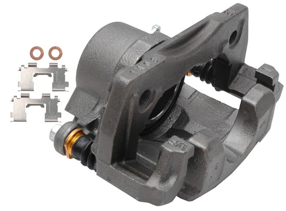 ACDelco Gold Front Driver Side Disc Brake Caliper Assembly (Friction Ready Non-Coated), Remanufactured