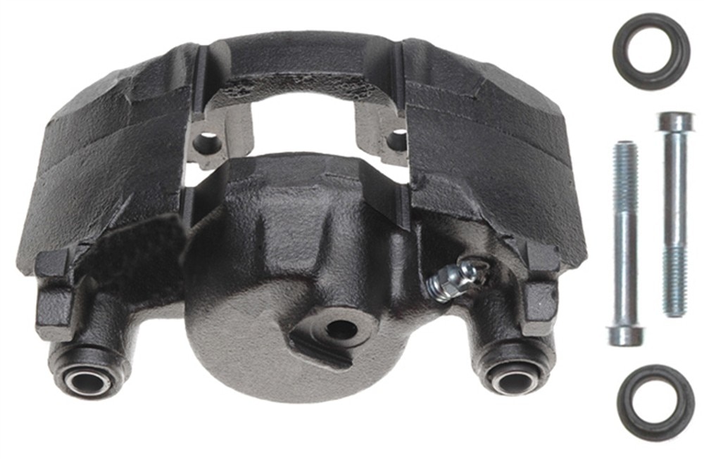 ACDelco Gold Front Passenger Side Disc Brake Caliper Assembly (Friction Ready Non-Coated), Remanufactured