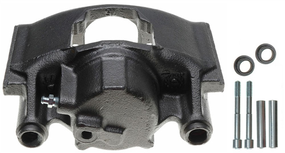 ACDelco Gold Front Passenger Side Disc Brake Caliper Assembly (Friction Ready Non-Coated), Remanufactured