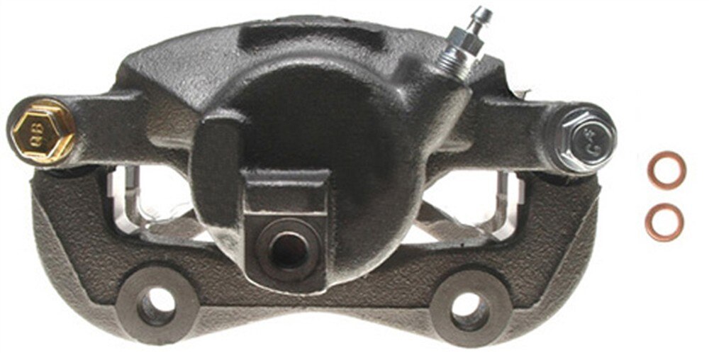 ACDelco Gold Front Passenger Side Disc Brake Caliper Assembly (Friction Ready Non-Coated), Remanufactured
