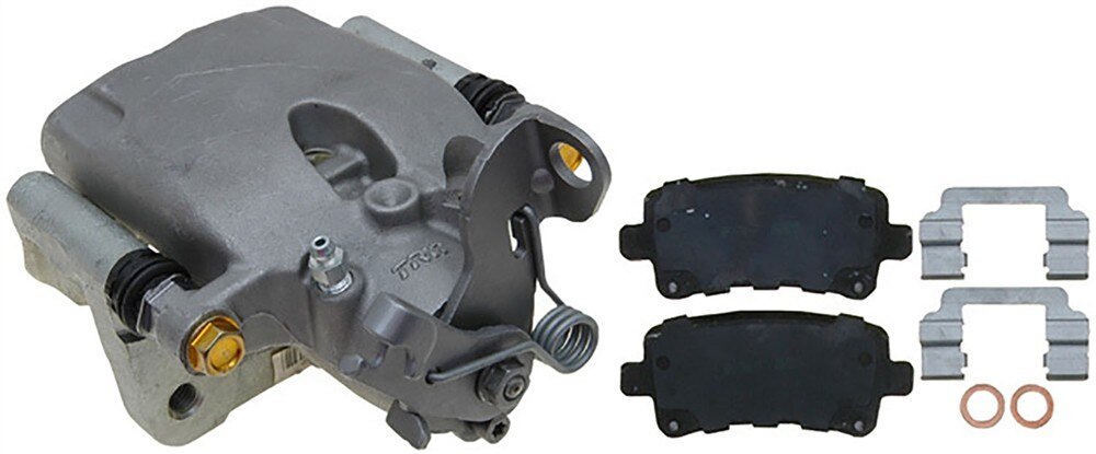 ACDelco Gold Rear Passenger Side Disc Brake Caliper Assembly with Ceramic Pads (Loaded Non-Coated), Remanufactured