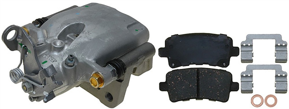 ACDelco Gold Rear Driver Side Disc Brake Caliper Assembly with Ceramic Pads (Loaded Non-Coated), Remanufactured