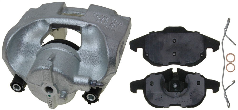ACDelco Gold Front Passenger Side Disc Brake Caliper Assembly with Semi-Metallic Pads (Loaded Non-Coated), Remanufactured