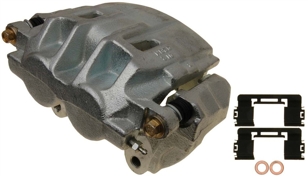 ACDelco Gold Front Passenger Side Disc Brake Caliper Assembly with Ceramic Pads (Loaded Non-Coated), Remanufactured