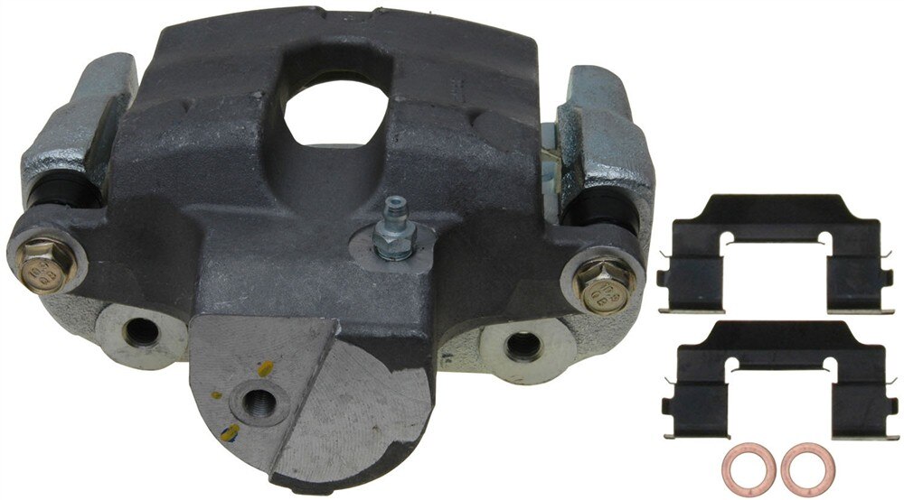 ACDelco Gold Rear Driver Side Disc Brake Caliper Assembly with Ceramic Pads (Loaded Non-Coated), Remanufactured