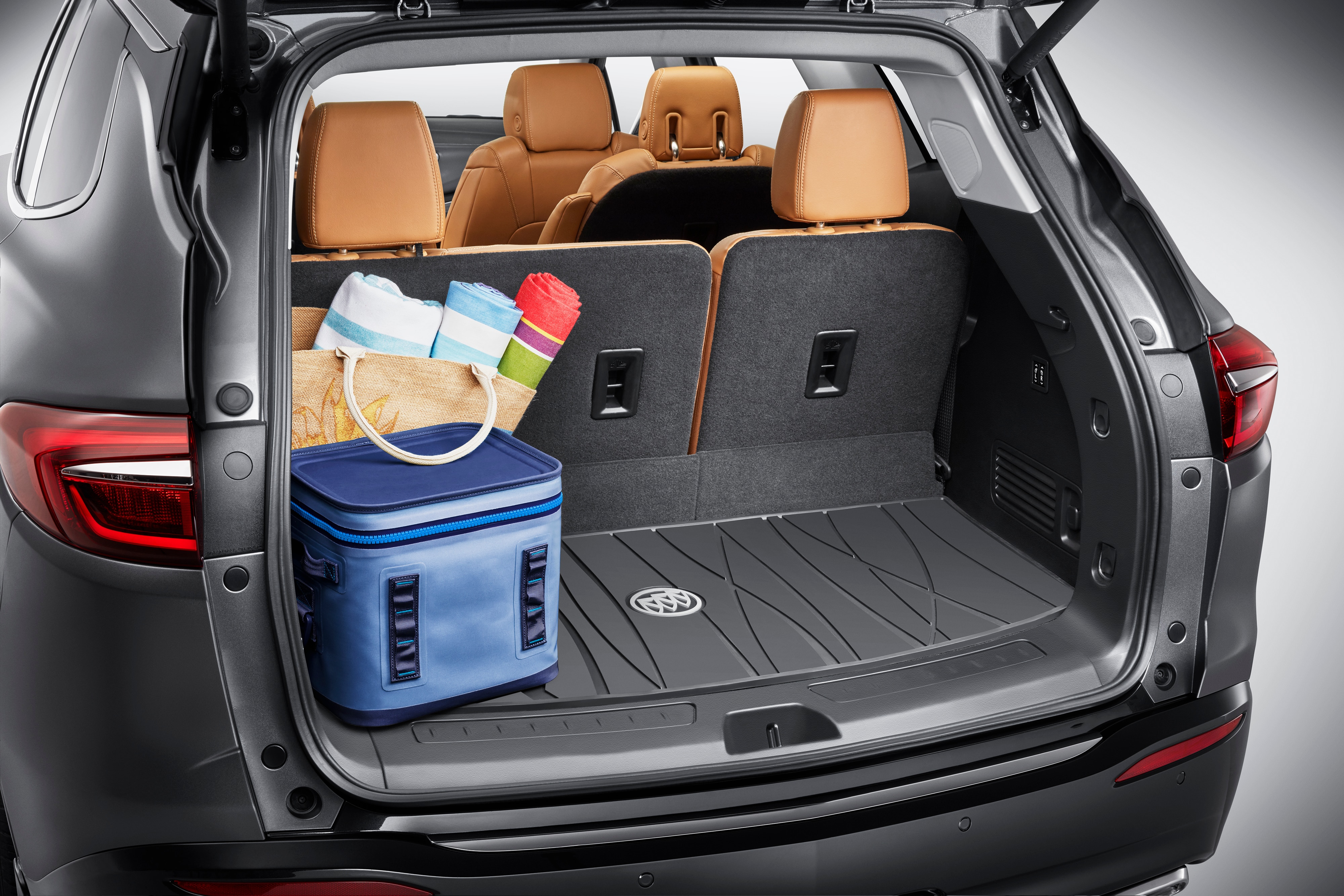 Premium All-Weather Cargo Area Mat in Ebony with Buick Logo
