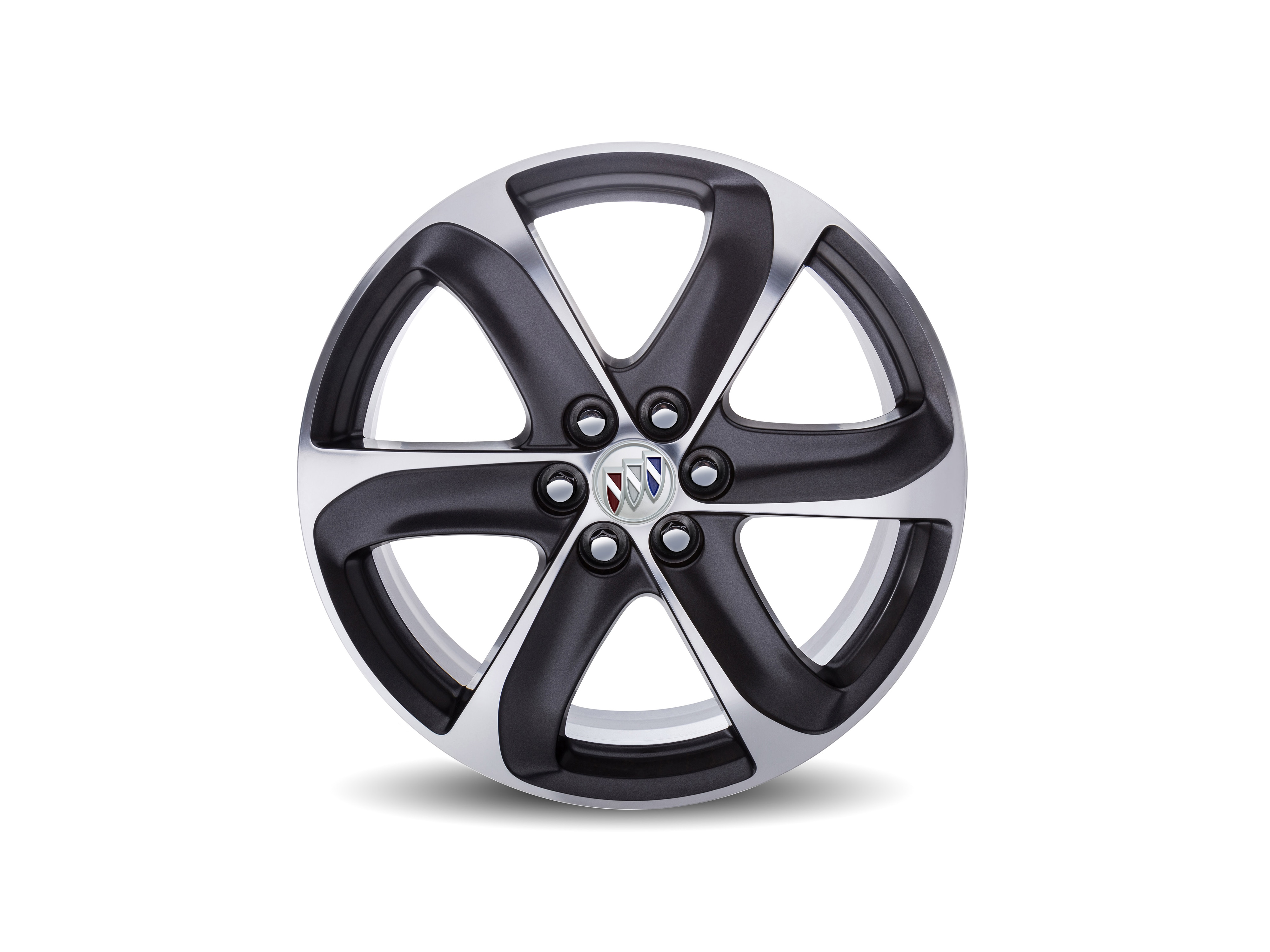 20x8-Inch Aluminum 6-Spoke Wheel in Satin Graphite Finish with Ultra-Bright Machined Face