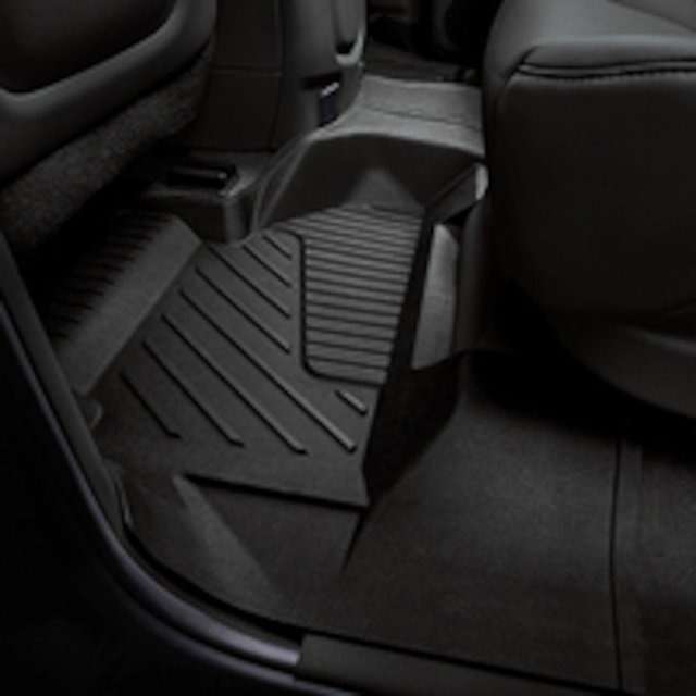 Second-Row Interlocking Premium All-Weather Floor Liner in Jet Black