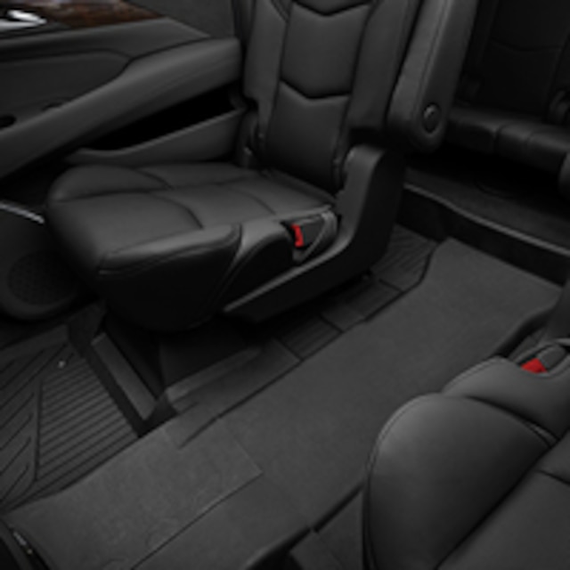 Third-Row One-Piece Premium All-Weather Floor Liner in Jet Black