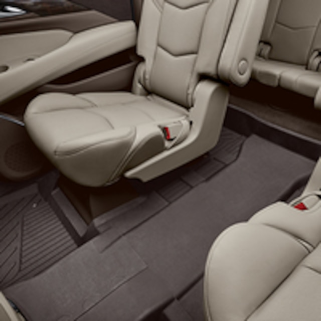 Third-Row One-Piece Premium All-Weather Floor Liner in Cocoa