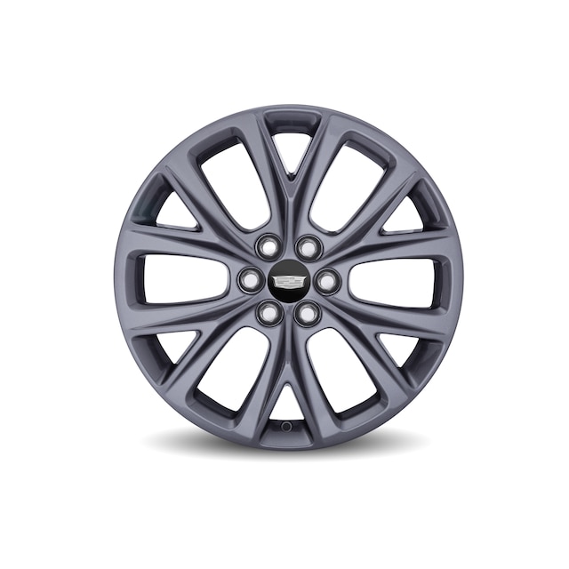 20x8-Inch Aluminum 6-Split-Spoke Wheel in Midnight Gray