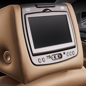 Rear-Seat Entertainment System with DVD Player in Cirrus Leather