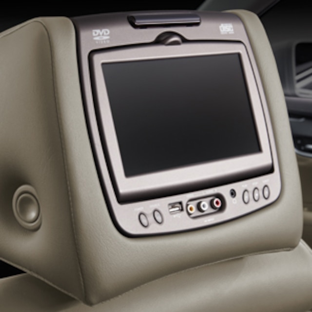 Rear-Seat Entertainment System with DVD Player in Sahara Beige Leather