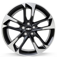 20-Inch Cast Aluminum 5-Split-Spoke Wheel Package in Machine Faced Finish