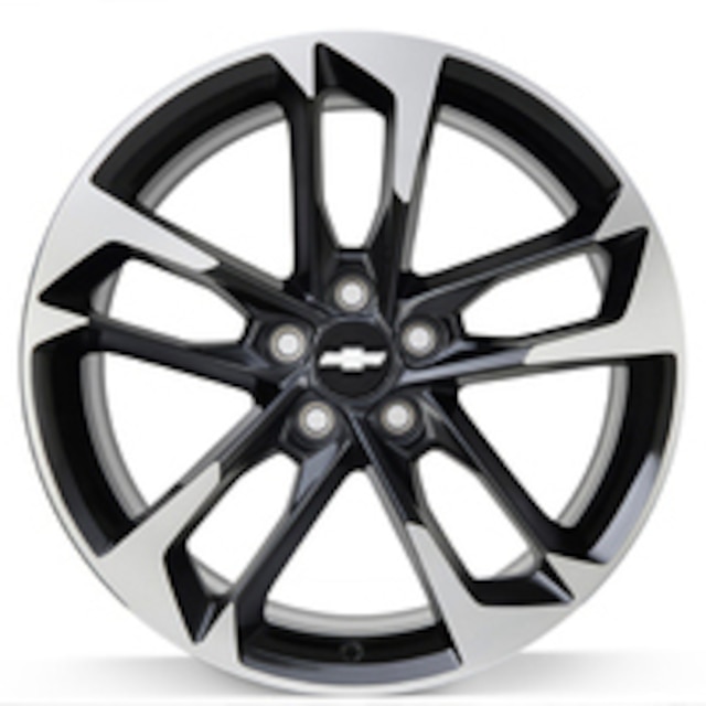 20-Inch Cast Aluminum 5-Split-Spoke Wheel Package in Machine Faced Finish