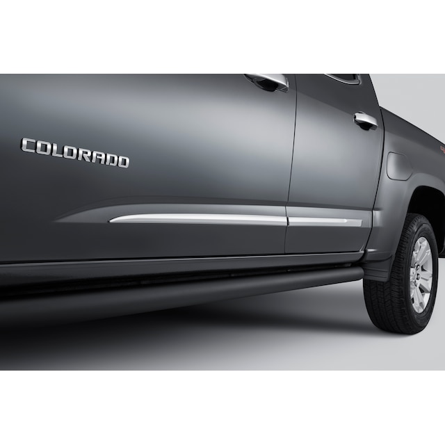 Crew Cab Door Moldings in Chrome