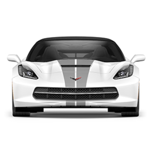 Dual Racing Stripe Package in Blade Silver