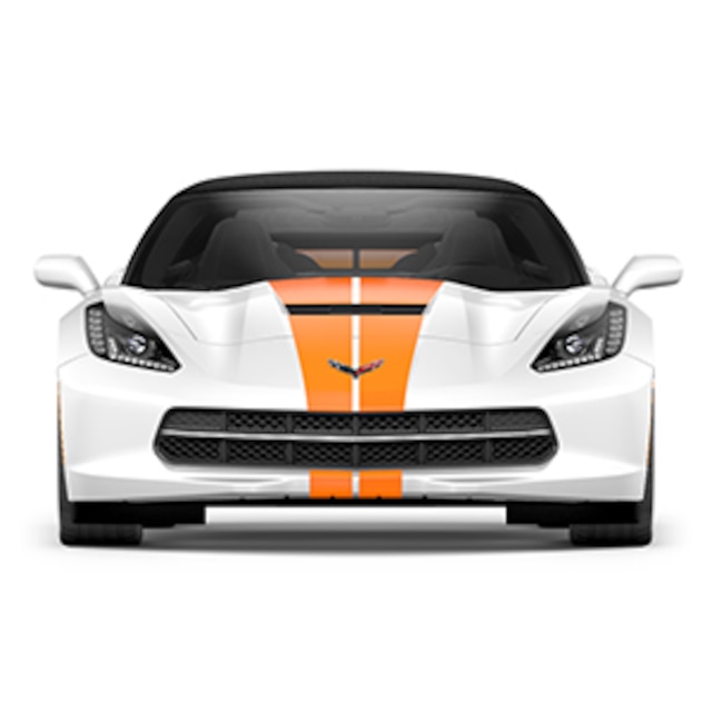 Dual Racing Stripe Package in Inferno Orange for Convertible Models