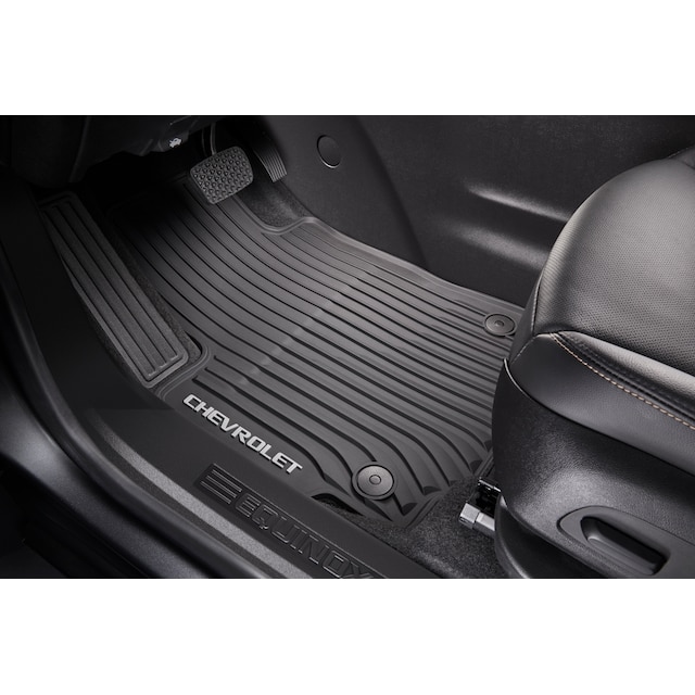 First-Row Premium All-Weather Floor Mats in Jet Black with Chevrolet Script