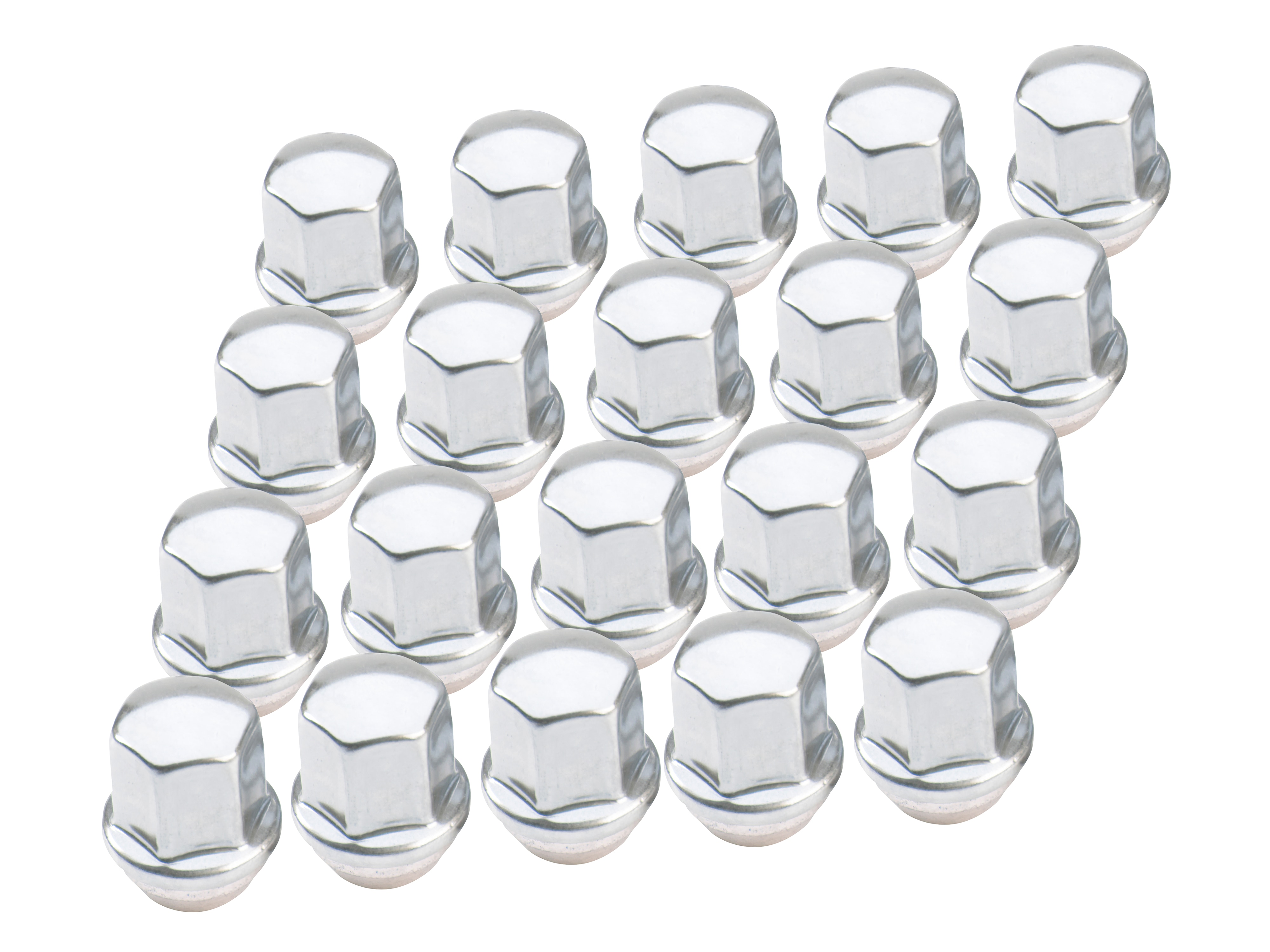Pack of 20 Lug Nuts in Chrome