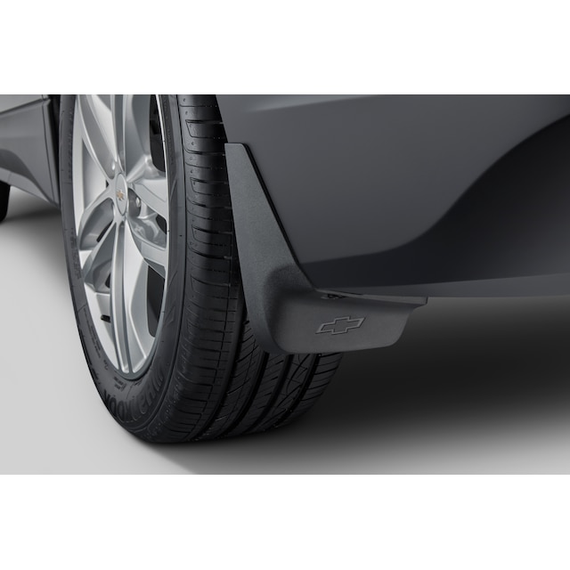 Rear Splash Guards in Black with Bowtie Logo