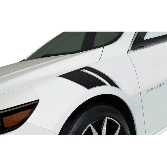Fender Hash Decal in Mosaic Black Metallic with Silver Ice Metallic Outline