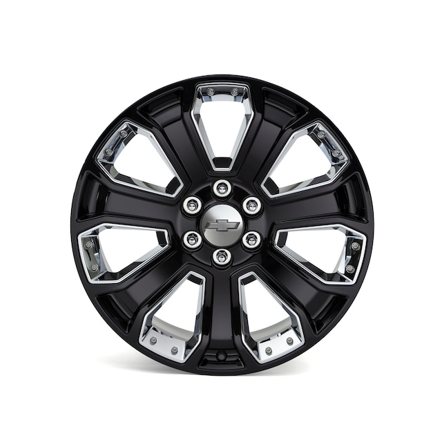 22-Inch Wheel Package - Gloss Black with Chrome Inserts