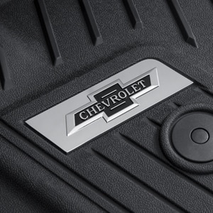 Floor Liner Badge Kit with Black and Chrome Heritage Bowtie Logo
