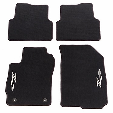 First- and Second-Row Premium Carpeted Floor Mats in Jet Black with Z-Spec Logo