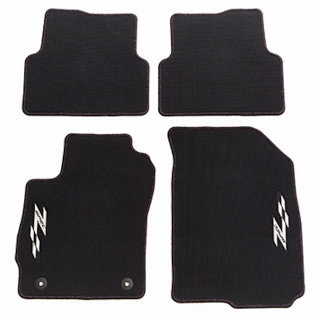 First- and Second-Row Premium Carpeted Floor Mats in Jet Black with Z-Spec Logo