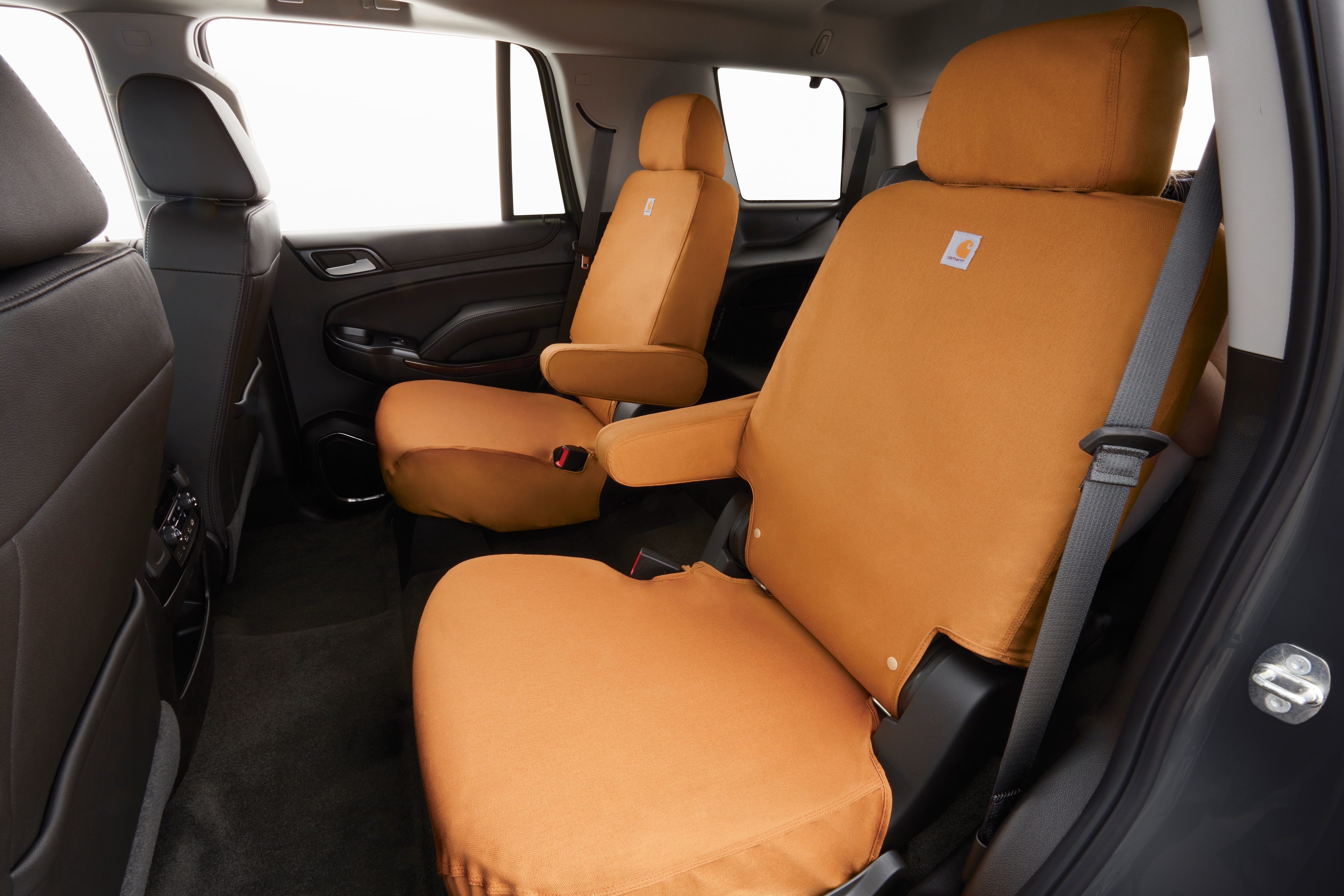 Carhartt® Rear Bucket Seat Cover Package in Brown