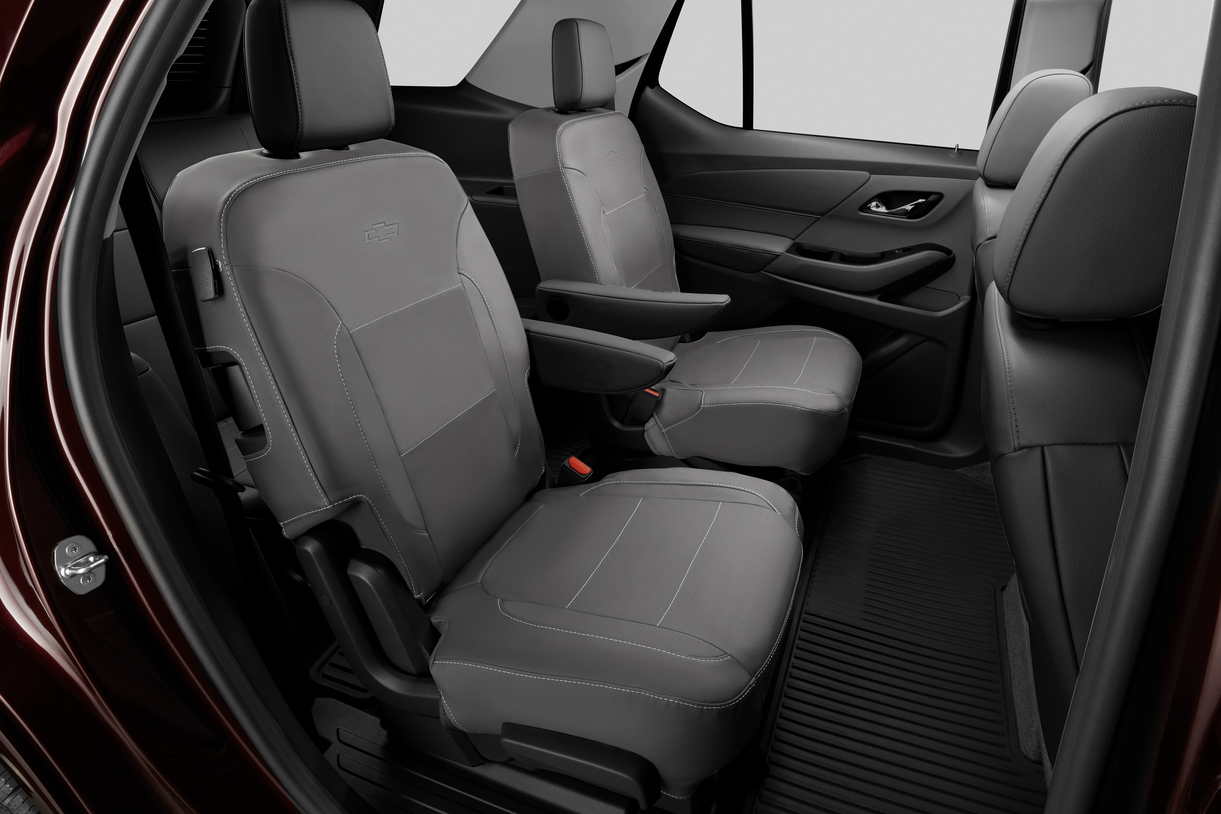 Rear Seat Cover Set in Jet Black (for models with Second-Row Captain's Chairs)/