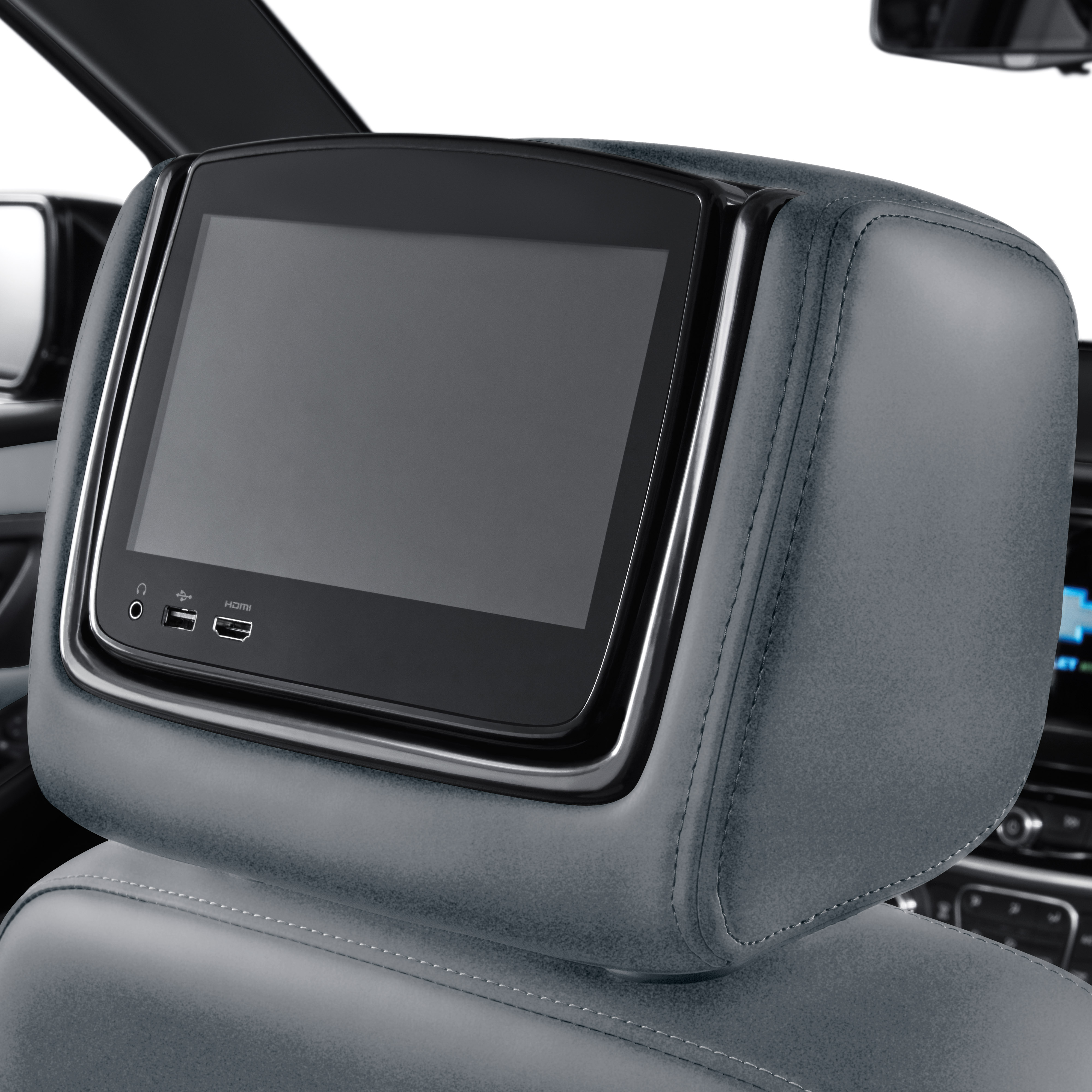 Rear-Seat Infotainment System in Medium Ash Gray Cloth