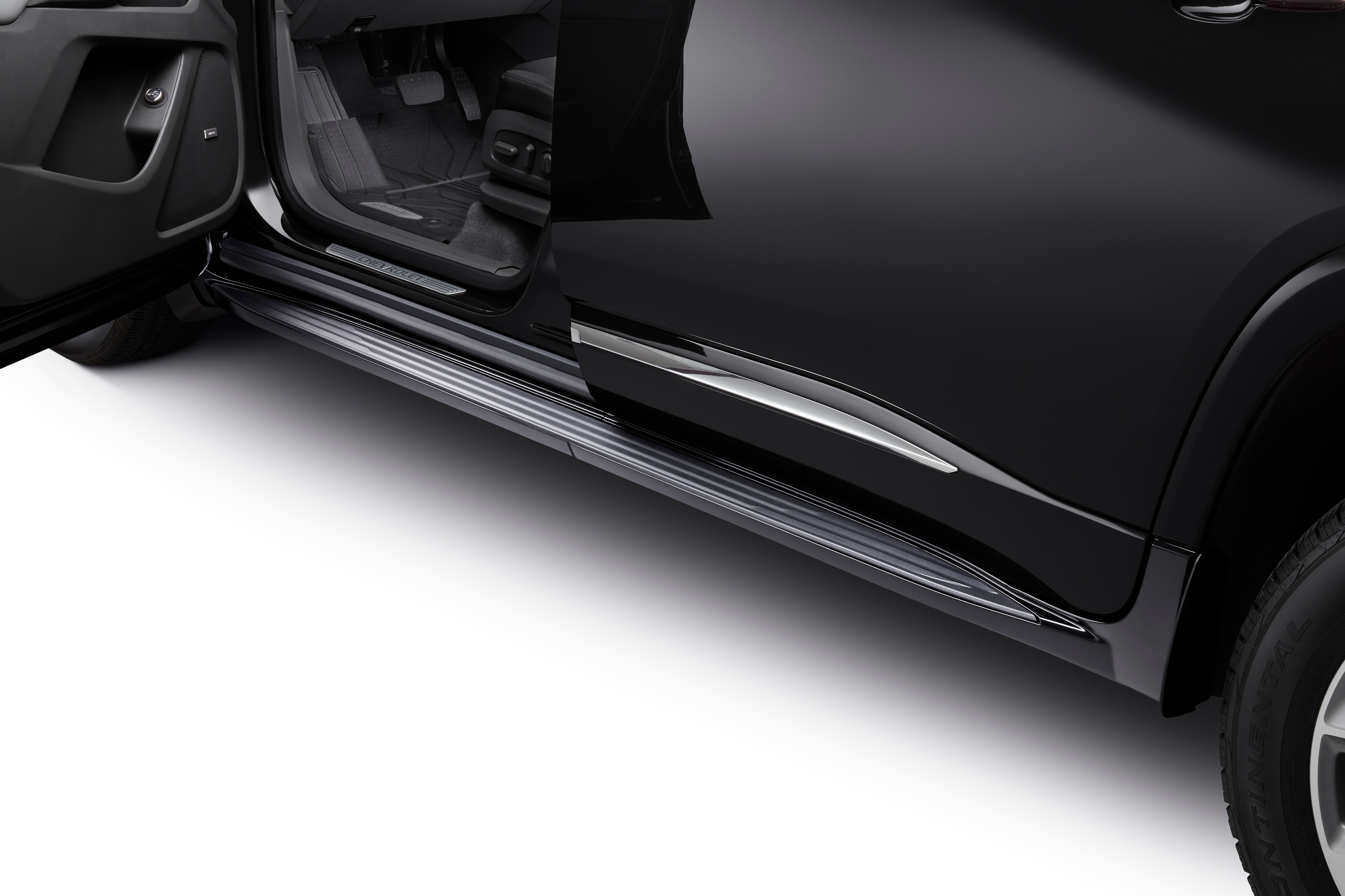 Molded Assist Steps in Mosaic Black Metallic
