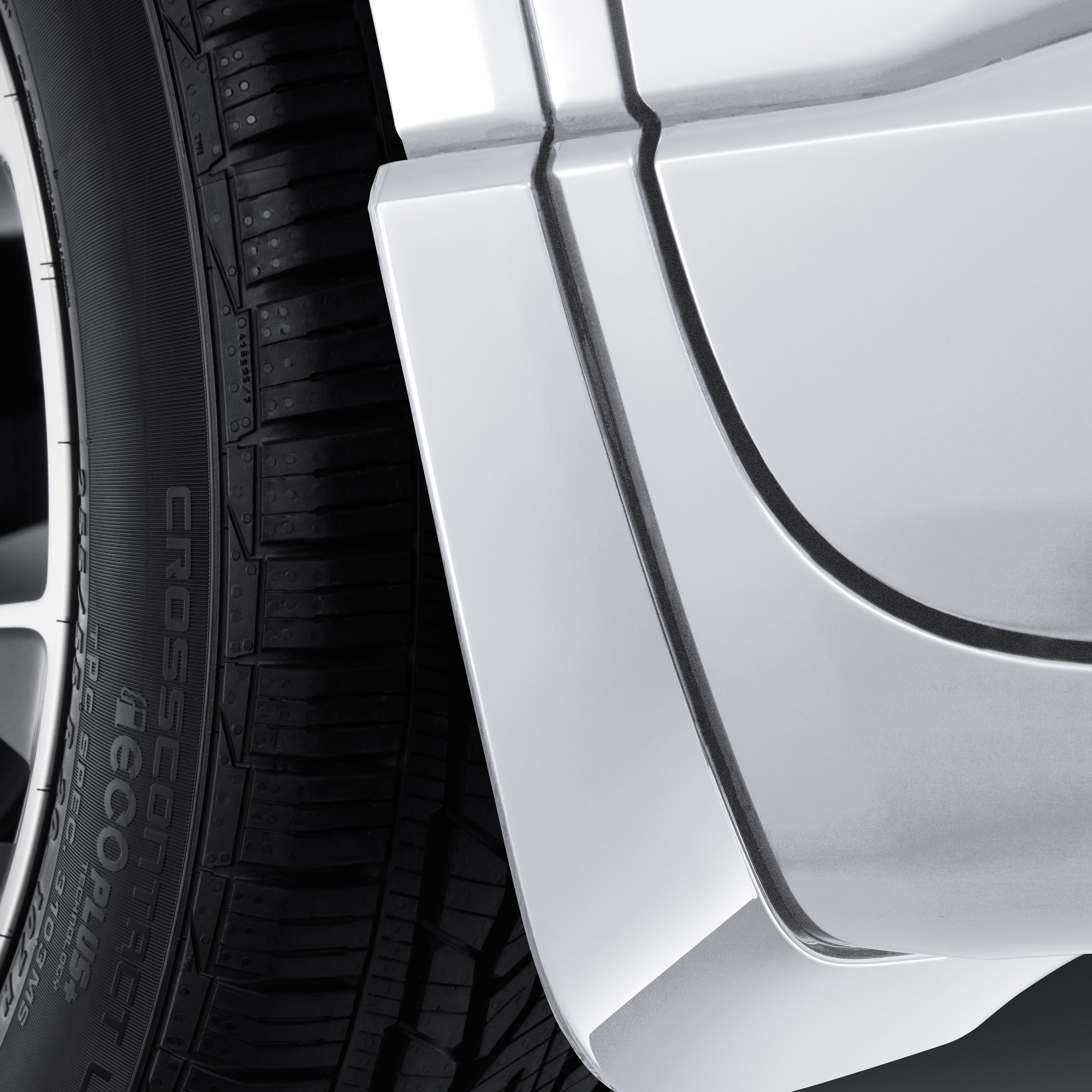 Front Splash Guards in Silver Ice Metallic