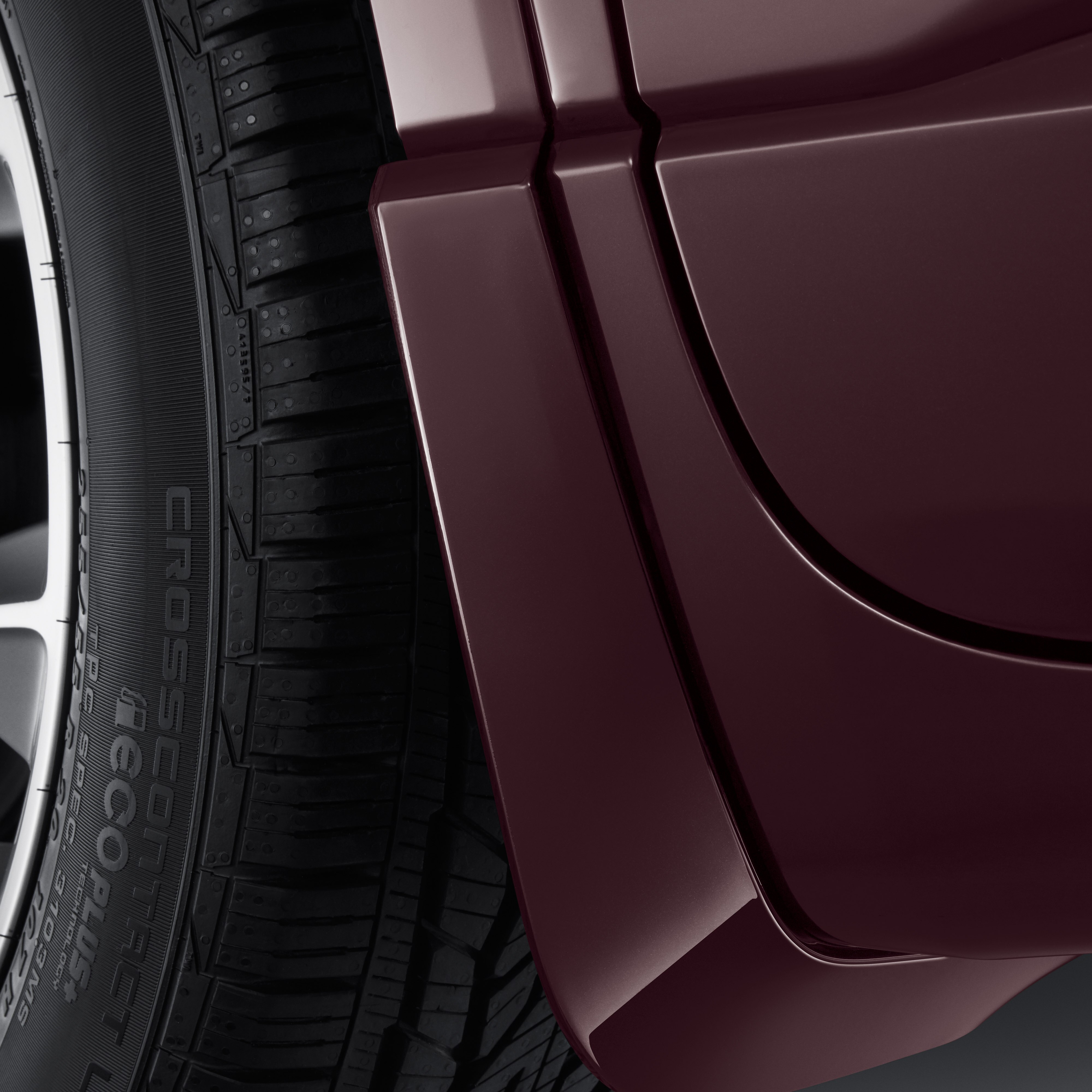 Front Splash Guards in Black Currant Metallic