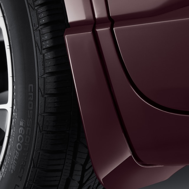 Front Splash Guards in Black Currant Metallic