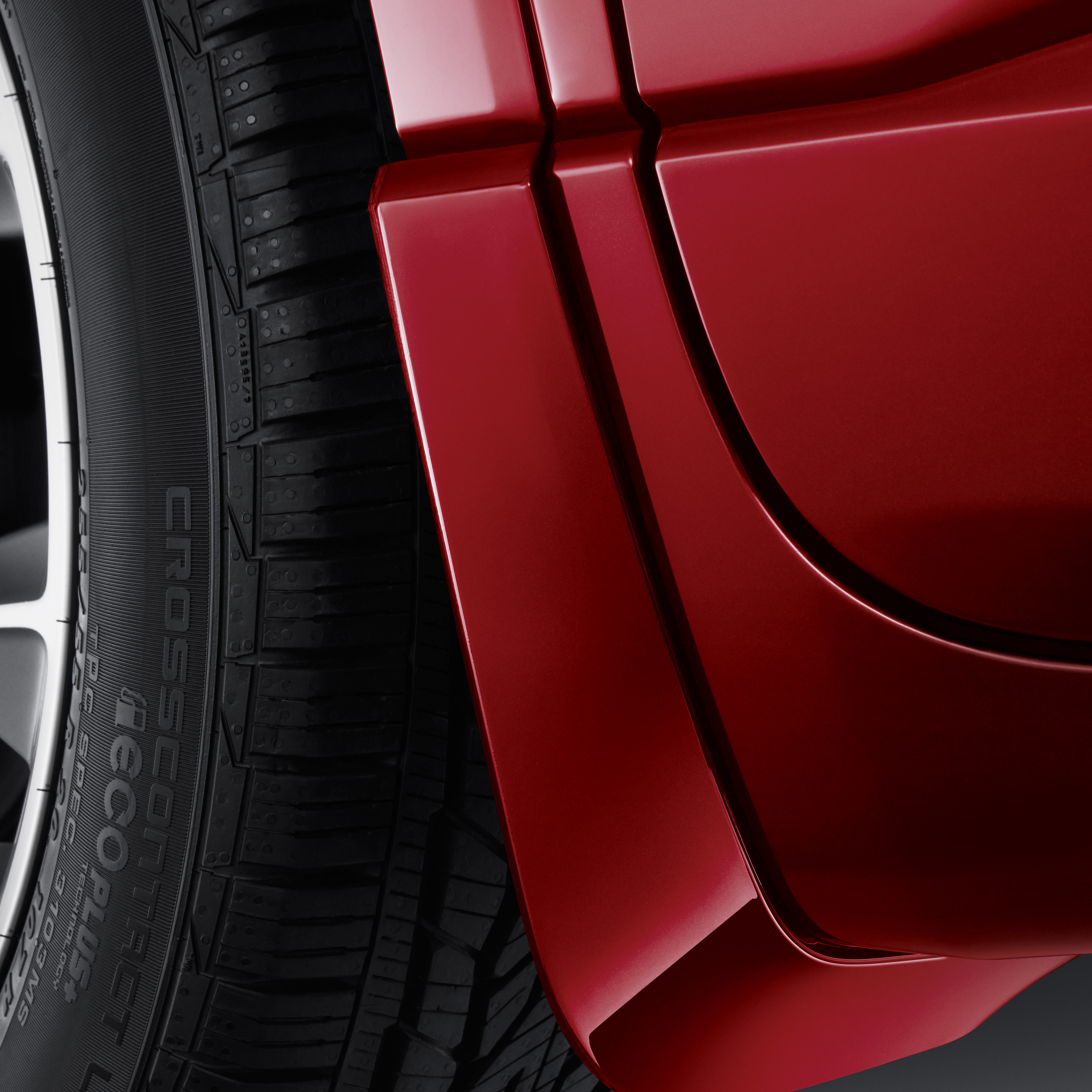 Front Splash Guards in Cherry Red Tintcoat