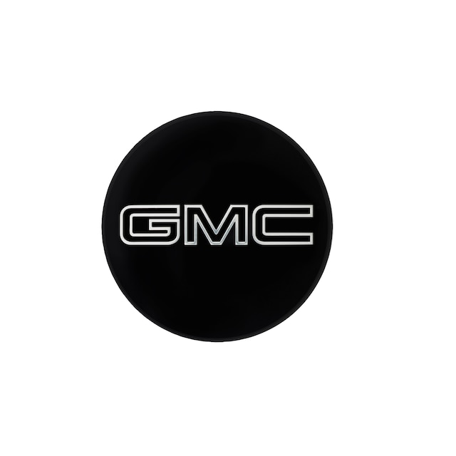 Center Cap in Black with Black GMC Logo