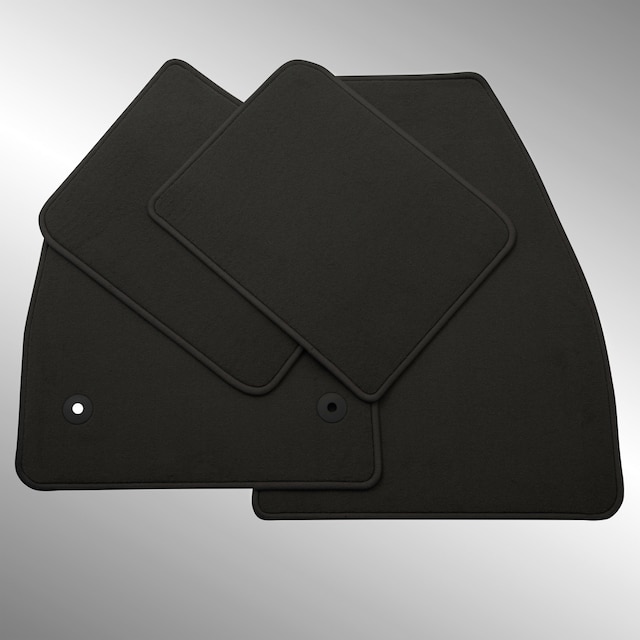 First- and Second-Row Carpeted Floor Mats in Jet Black