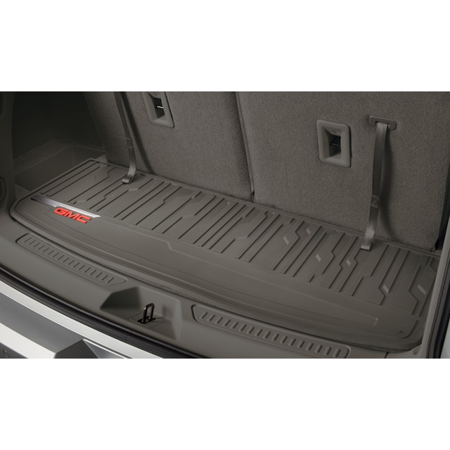 Premium All-Weather Cargo Area Mat in Dark Ash Gray with GMC Logo