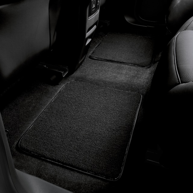 Second-Row Carpeted Floor Mats in Jet Black