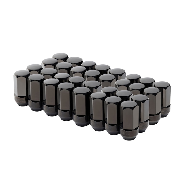 Pack of 32 Lug Nuts in Black