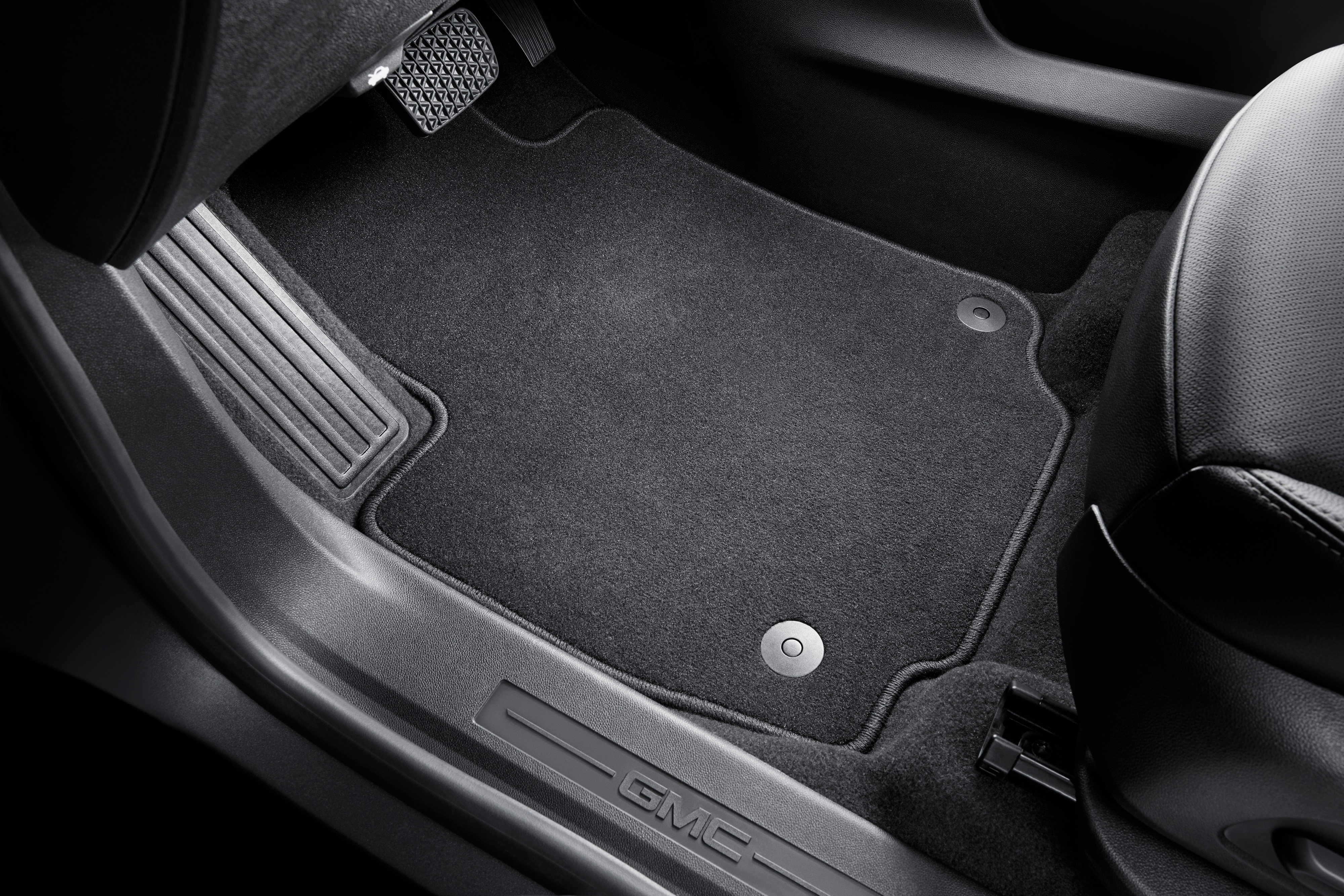 First- and Second-Row Carpeted Floor Mats in Jet Black
