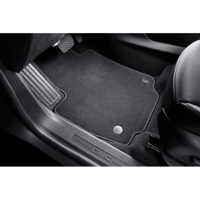 First- and Second-Row Carpeted Floor Mats in Jet Black