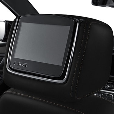 Rear Seat Infotainment System with DVD Player in Jet Black Cloth