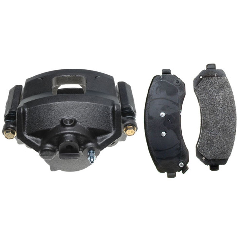 ACDelco Gold Front Passenger Side Disc Brake Caliper Assembly with Semi-Metallic Pads (Loaded Non-Coated), Remanufactured