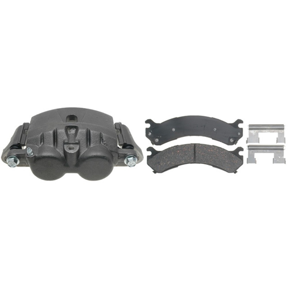 ACDelco Gold Rear Driver Side Disc Brake Caliper Assembly with Semi-Metallic Pads (Loaded Non-Coated), Remanufactured
