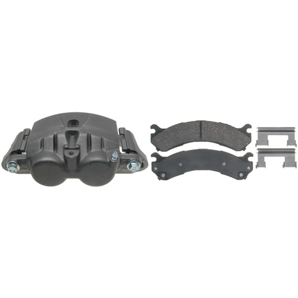 ACDelco Gold Rear Passenger Side Disc Brake Caliper Assembly with Semi-Metallic Pads (Loaded Non-Coated), Remanufactured